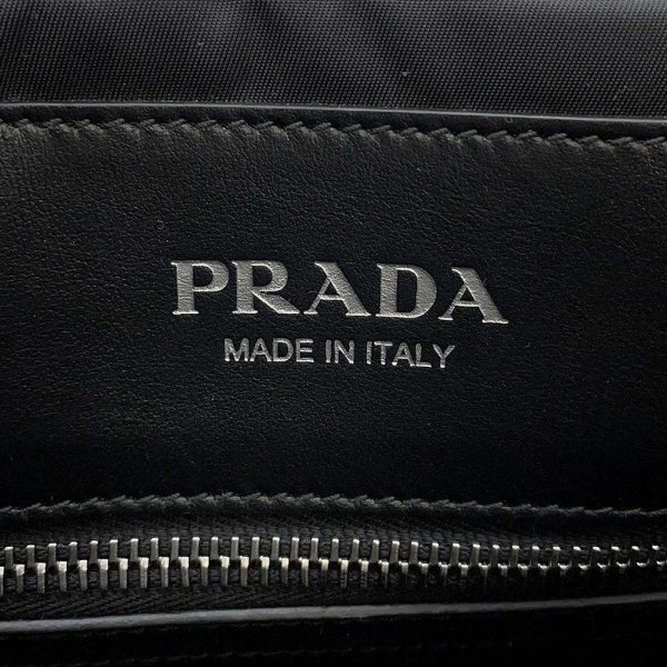 8 Prada Handbag Logo Nylon 2way Black