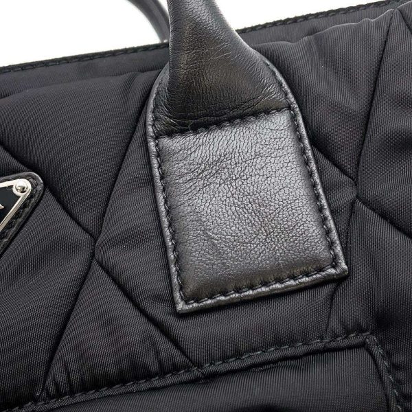 8 Prada Handbag Tessuto Bomber Nylon 2way Black