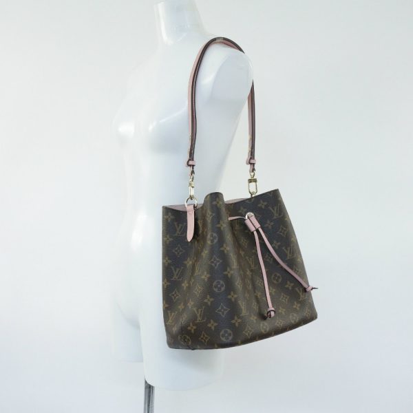 8 Louis Vuitton Monogram Neonoe Shoulder Bag Rose Poodle Brown