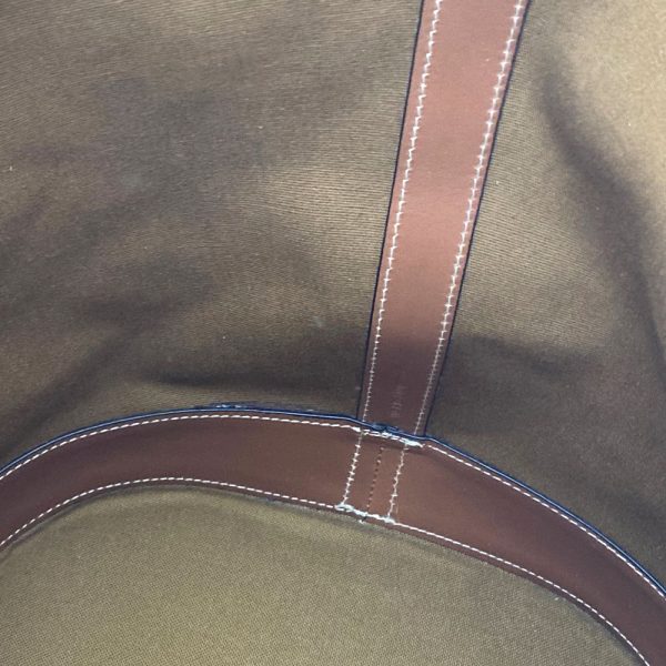 8 Celine Triomphe Canvas Medium Backpack Carry Bag Brown