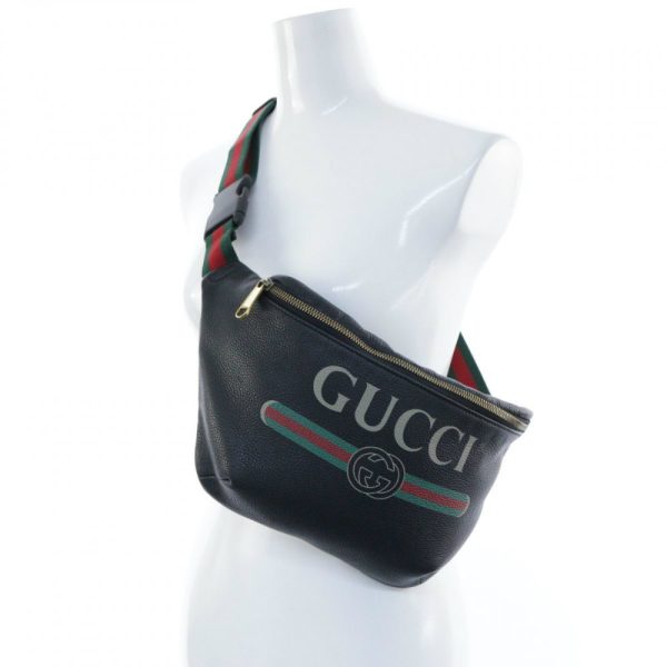 8 Gucci Leather Belt Bag Web Stripe Black