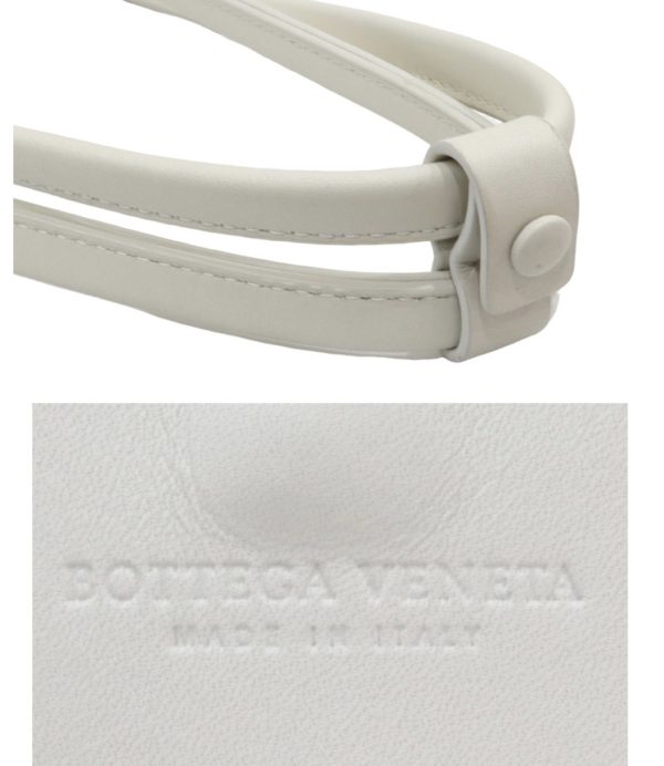 8 Bottega Veneta Small Basket Tote Bag Calf Leather White