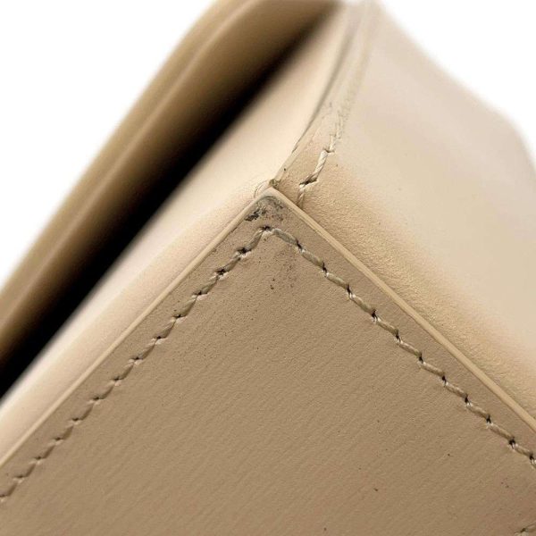 8 Celine Chain Shoulder Bag Box Leather Beige