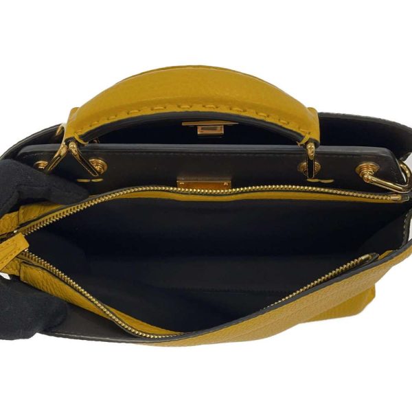 8 Fendi Handbag Peekaboo Mini Shoulder Bag Yellow