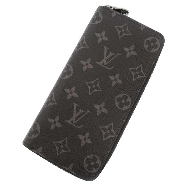 8945235 01 Louis Vuitton Long Monogram Eclipse Zippy Wallet Vertical Black