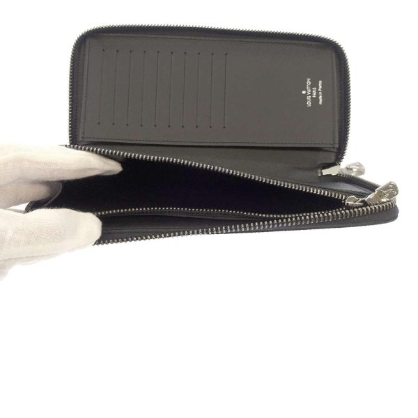 8945235 06 Louis Vuitton Long Monogram Eclipse Zippy Wallet Vertical Black