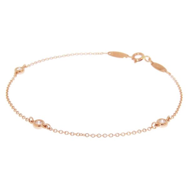 8947154 02 Tiffany Bracelet Elsa Peretti By the Yard Diamond 3P Pink Gold