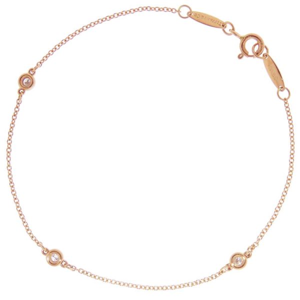 8947154 03 Tiffany Bracelet Elsa Peretti By the Yard Diamond 3P Pink Gold