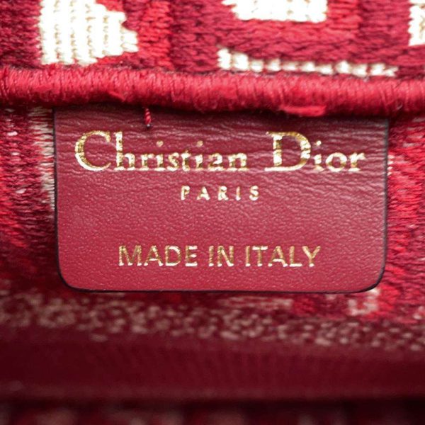 9 Christian Dior Book Tote Bag Small Red