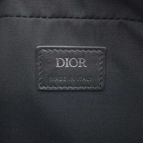 9 Christian Dior Shoulder Bag Leather 2way Clutch Bag Black
