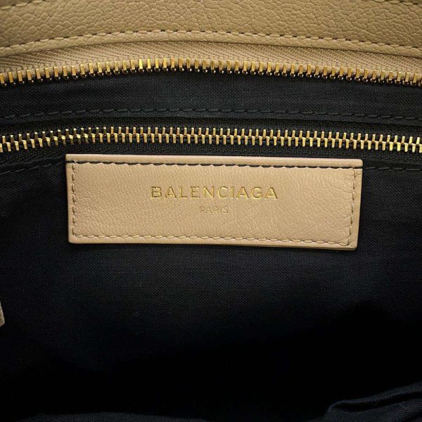 9 Balenciaga Handbag Metallic Edge City Leather 2way Beige