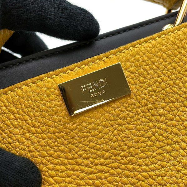 9 Fendi Handbag Peekaboo Mini Shoulder Bag Yellow