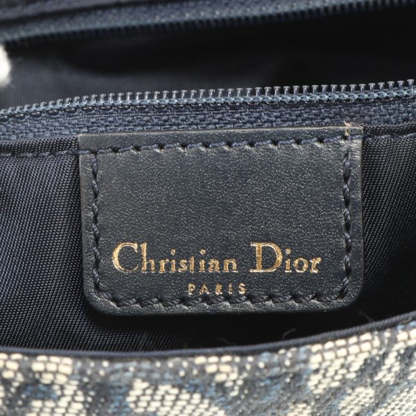 9 Christian Dior Trotter Malice Pearl Shoulder Bag Navy