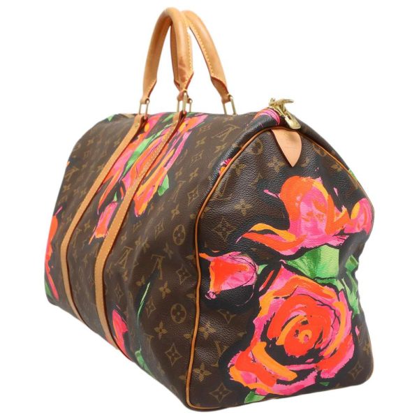 9034860 02 Louis Vuitton Boston Bag Monogram Rose Keepall 50 Pink Brown