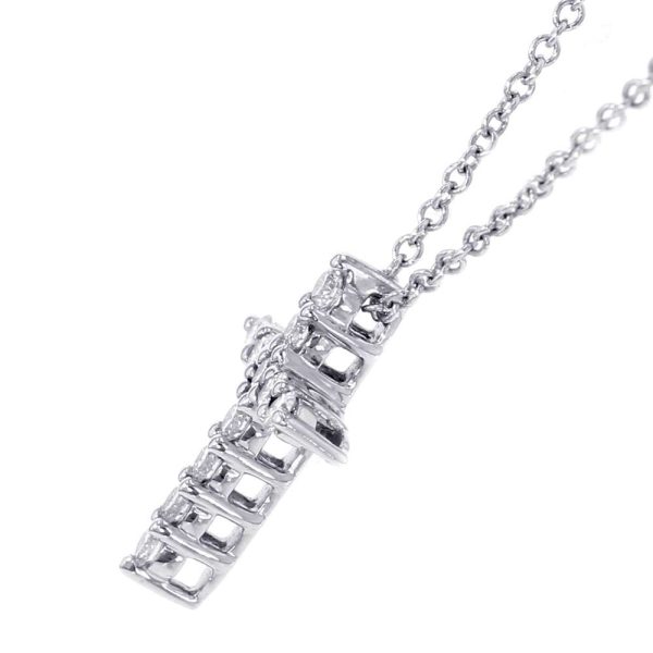 9041431 02 Tiffany Necklace Cross Diamond Platinum Small Jewelry Pendant