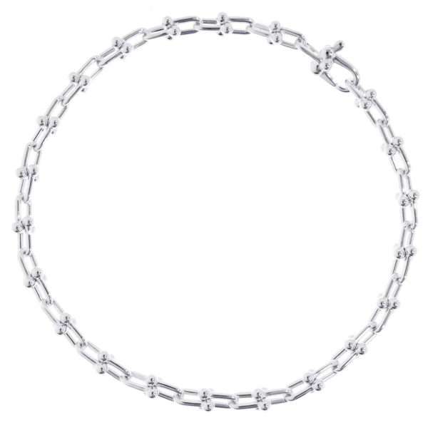 9238350 01 Tiffany Bracelet Hardware Micro Link Bracelet Large SV925 Silver