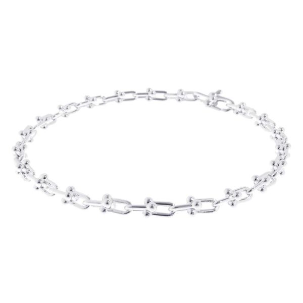 9238350 02 Tiffany Bracelet Hardware Micro Link Bracelet Large SV925 Silver