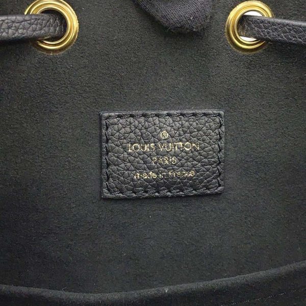 9257504 17 Louis Vuitton Shoulder Bag Grained Calf Leather Lock Me Bucket 2way Black