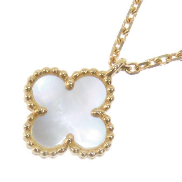 9262959 01 Van Cleef Arpels Necklace Sweet Alhambra Pendant Mother of Pearl