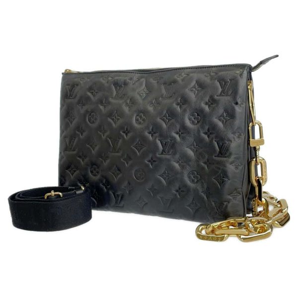 9284951 01 Louis Vuitton Shoulder Bag Monogram Coussin MM Black