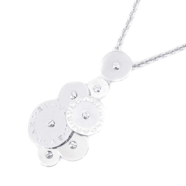 9295780 01 BVLGARI Necklace Cichladdich 7 Disc White Gold