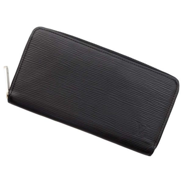 9300033 01 Louis Vuitton Long Wallet Epi Zippy Wallet Round Zipper Black