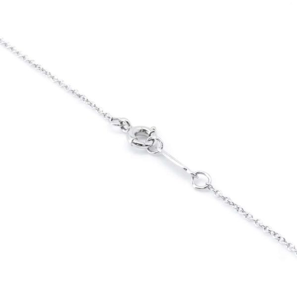 9312715 05 Tiffany Necklace Dots Cross Diamond 4P Pt950 Platinum