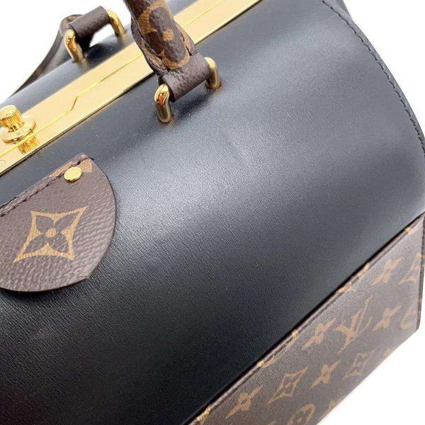 9320130 12 Louis Vuitton Handbag Monogram Speedy Doctor 25 2way Shoulder Bag Black