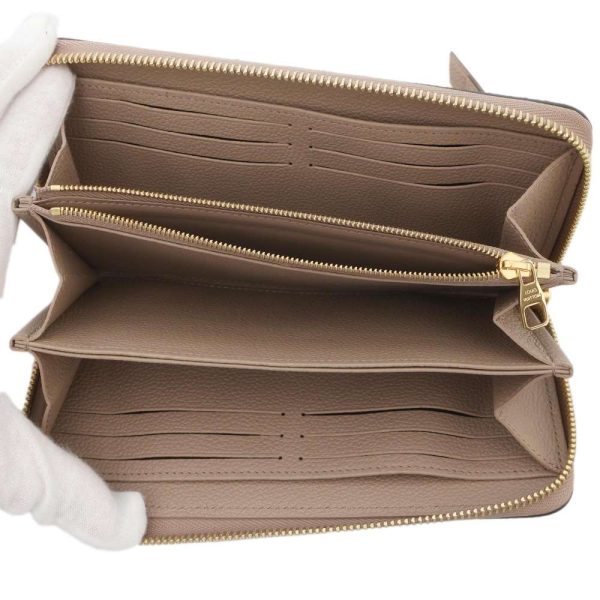 9330467 04 Louis Vuitton Long Wallet Monogram Empreinte Zippy Wallet M69794 Round Zipper