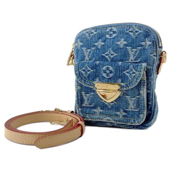 9340381 01 Louis Vuitton Shoulder Bag Monogram Blue Denim Pochette Fairfax