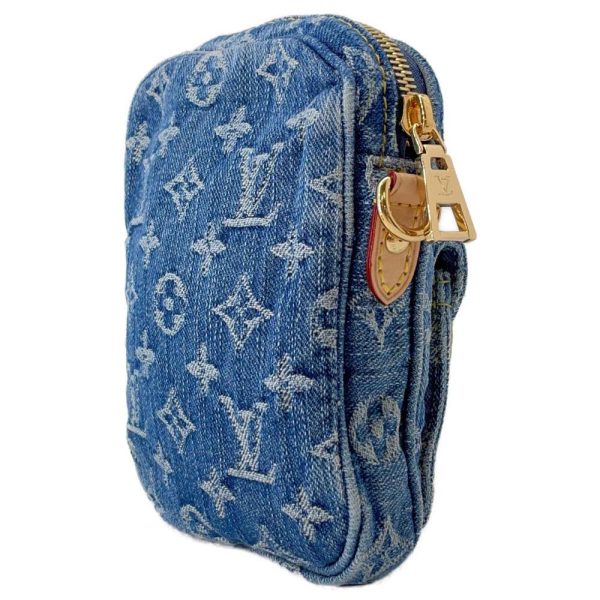 9340381 02 Louis Vuitton Shoulder Bag Monogram Blue Denim Pochette Fairfax