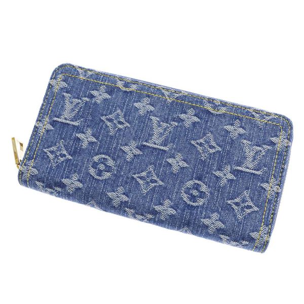 9355064 01 Louis Vuitton Long Wallet Monogram Denim Zippy Wallet M82958 Blue