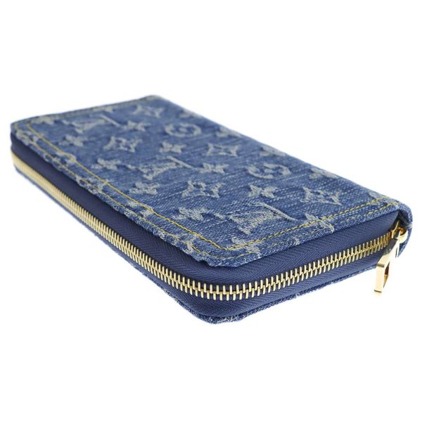 9355064 02 Louis Vuitton Long Wallet Monogram Denim Zippy Wallet M82958 Blue