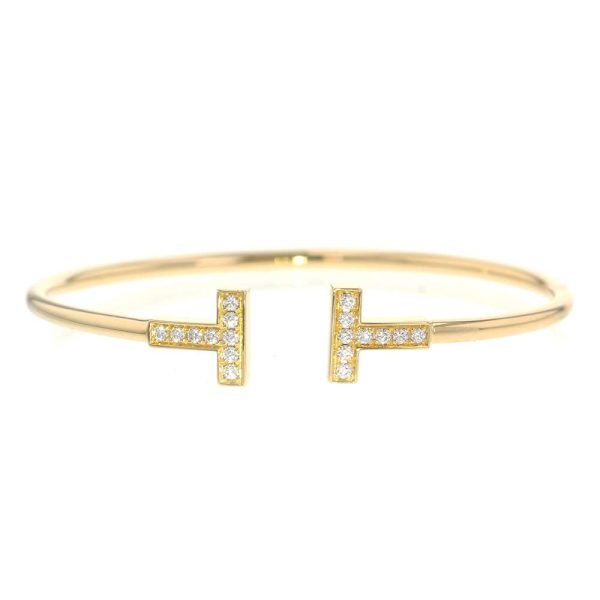 9356801 01 Tiffany Bracelet T Wire Diamond 024ct Yellow Gold