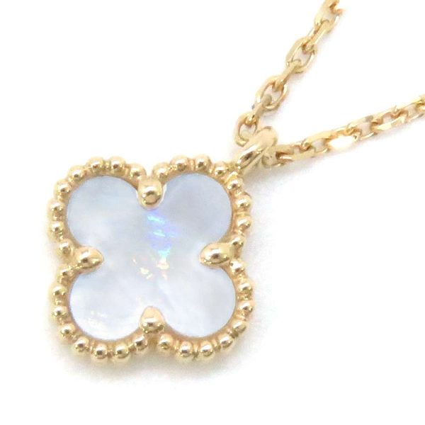 9376359 01 Van Cleef Arpels Necklace Sweet Alhambra Pendant Mother of Pearl