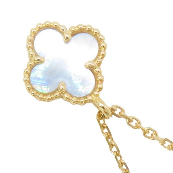 9376359 03 Van Cleef Arpels Necklace Sweet Alhambra Pendant Mother of Pearl