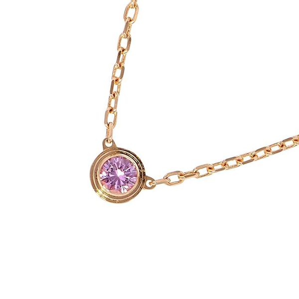 9382466 01 Cartier Necklace Cartier dAmour Pink Sapphire Pink Gold Pendant