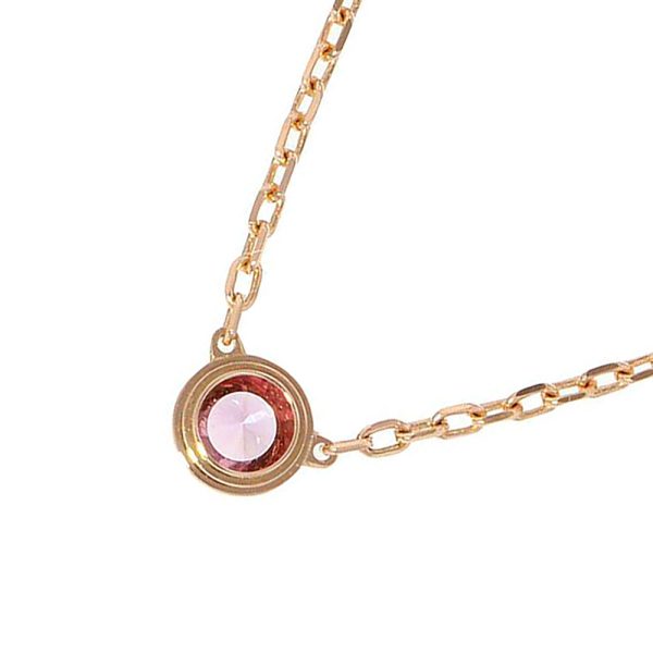 9382466 03 Cartier Necklace Cartier dAmour Pink Sapphire Pink Gold Pendant