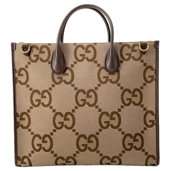 9395213 03 Gucci Tote Bag Jumbo GG Canvas 678839 GUCCI Bag 2way Shoulder Bag Handbag Brown