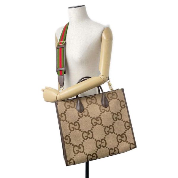 9395213 06 Gucci Tote Bag Jumbo GG Canvas 678839 GUCCI Bag 2way Shoulder Bag Handbag Brown