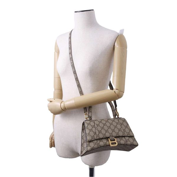 9395282 06 Gucci Handbag Balenciaga Collaboration Hourglass Hacker Project Small PVC 681697 GUCCI 2way Shoulder Bag