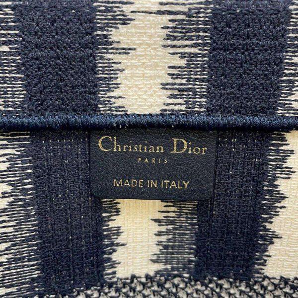 9398610 09 Christian Dior Tote Bag Book Tote Medium Canvas Navy