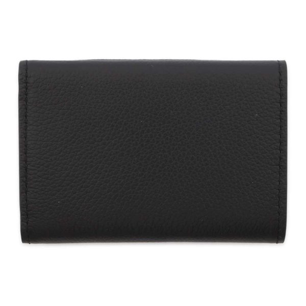 9424944 03 Louis Vuitton Tri fold Wallet Calf Leather Portefeuille Rock Mini Black