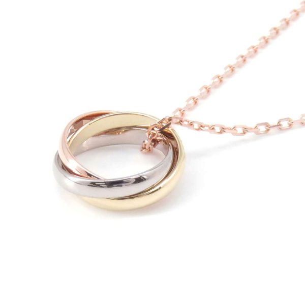 9437128 02 Cartier Necklace Baby Trinity Pink Gold Yellow Gold White Gold Cartier