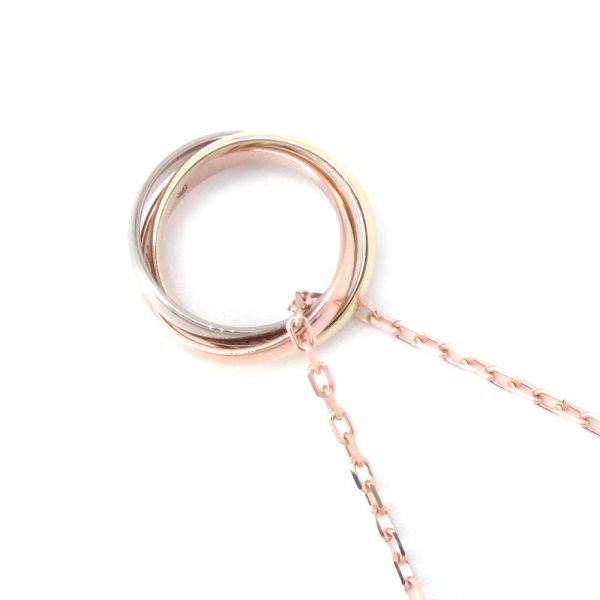 9437128 03 Cartier Necklace Baby Trinity Pink Gold Yellow Gold White Gold Cartier