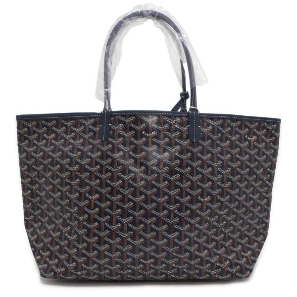 9439955 01 Goyard Tote Bag Saint Louis PM Pouch Shoulder Bag Navy Brown