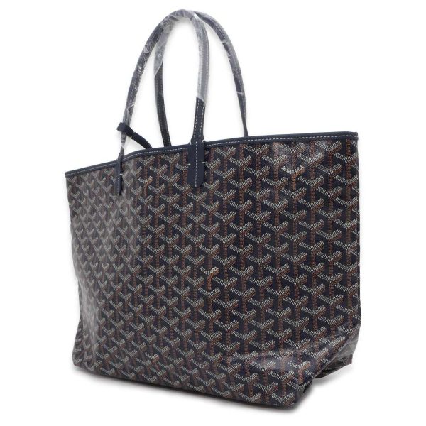 9439955 02 Goyard Tote Bag Saint Louis PM Pouch Shoulder Bag Navy Brown