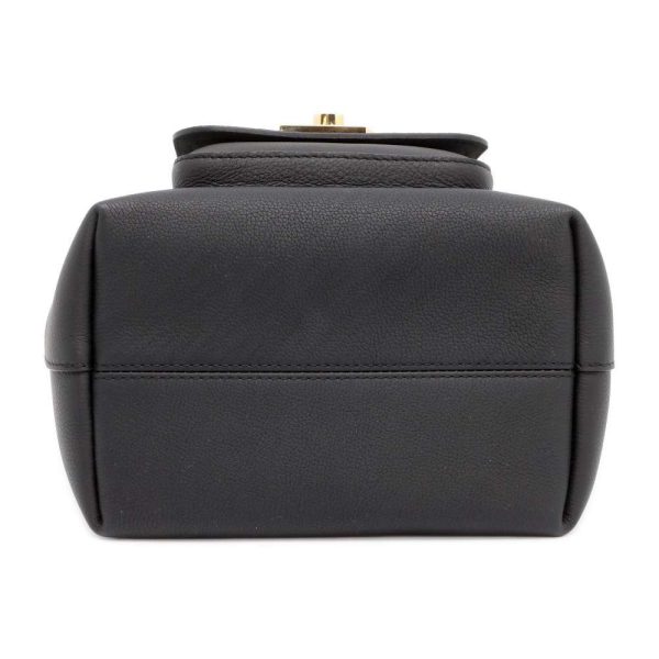 9440920 03 Louis Vuitton Handbag Lock Me Bucket NV Grained Calf Leather 2way Shoulder Black