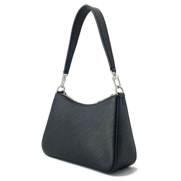 9441132 02 Louis Vuitton Shoulder Bag Epi Malellini Black 2way Handbag