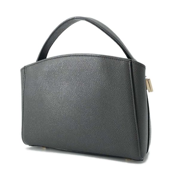 9441149 02 Valextra 2way Microbrella Soft Calfskin HandBag Black